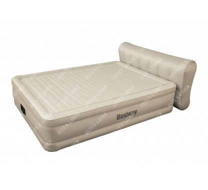 69019 Надувная кровать Essence Fortech Bestway 229х152х79см со спинкой, встроенный электронасос
